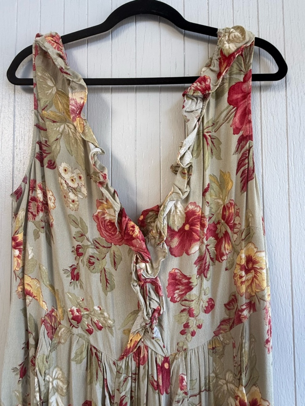 Vintage H&M Floral Print Ruffle Front Sundress - Picture 2 of 9